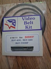 Belt kit for Sony VCR 3 Belts Vbs 771 ,slv 400,slv420,slv 700hf