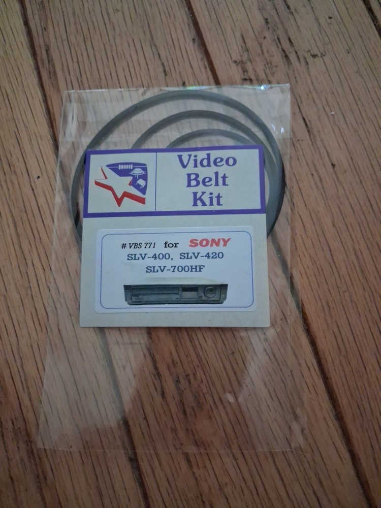 Belt kit for Sony VCR 3 Belts Vbs 771 ,slv 400,slv420,slv 700hf