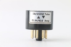 Pair 2pcs 6L6(amp socket) to 5B255M tube converter adapter
