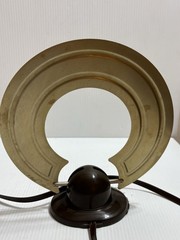 Vintage Mid Century JFD UHG Indoor TV Loop Halo Antenna Bakelite Base