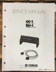 Yamaha UC-1 RU-1 Control Unit Service Manual *Original*