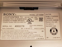 Sony LocationFree TV LF-X5M 7″ Streaming Monitor w/ Battery & Pen NO Adapter