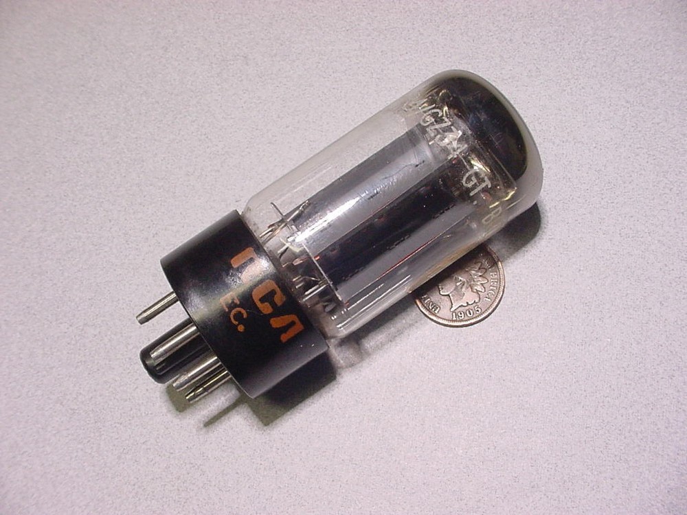 MULLARD RCA CO-BRANDED 5AR4 GZ34 RECTIFIER TUBE (tested strong)