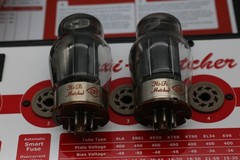 CBS Hi-Fi Matched 6550 Power Tubes – Original CBS Boxes Triple getter match code