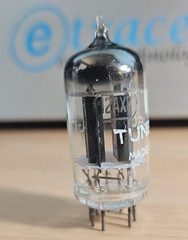 12AX7 TUNG SOL JTL 17MM BLACK PLATE VINTAGE AUDIO TUBE (1951) *eTRACER* #12C33