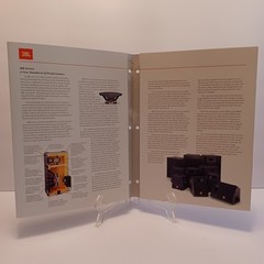 JBL MR Series Loudspeakers Brochure Fold Out Sales Vintage 1993