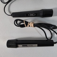 2 Vintage Tape Recorder Microphones Montgomery Ward Airline Japan Lofi 3.5mm