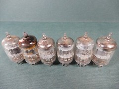GE (5) Amperex (1) 5654 6AK5 Vacuum Tubes Untested