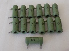 3x S5-35V ( 3.9 Ohm 5%, 15 Watt ) Ceramic Wirewound Resistor Military Grade USSR