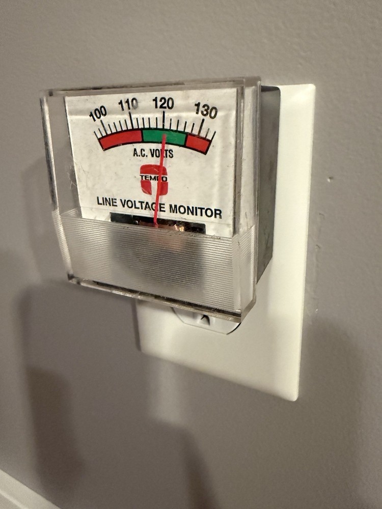 Vintage Tempo Analog 120V AC Line Voltage Monitor Meter – Tested – LVM110 Style