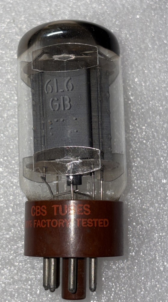 CBS 6L6GB Power Vacuum Tube Amplitrex Tested NOS 96%
