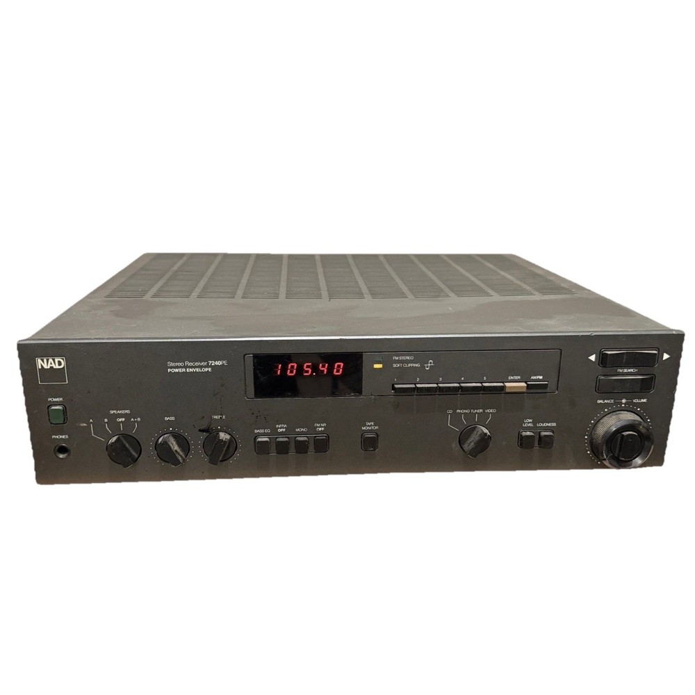NAD 7240PE Power Envelope Stereo Receiver – Fully Tested – Vintage