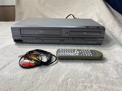 Magnavox MWD2205 DVD VCR Combo With Remote & Cables-Tested/Works!