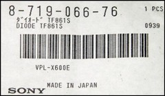 1 PCs NEW and Genuine Sony 871906676 DIODE Power TF861S Factory SEALED