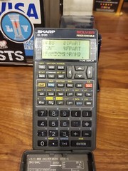 Sharp EL-5120 Solver Programmable Scientific Calculator LCD Glitchy PreOwn WORKS