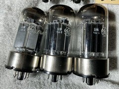 5 GE 6080 Vacuum Tubes 3 NOS Matching Codes Black Plate Power Amplifier Plus 2