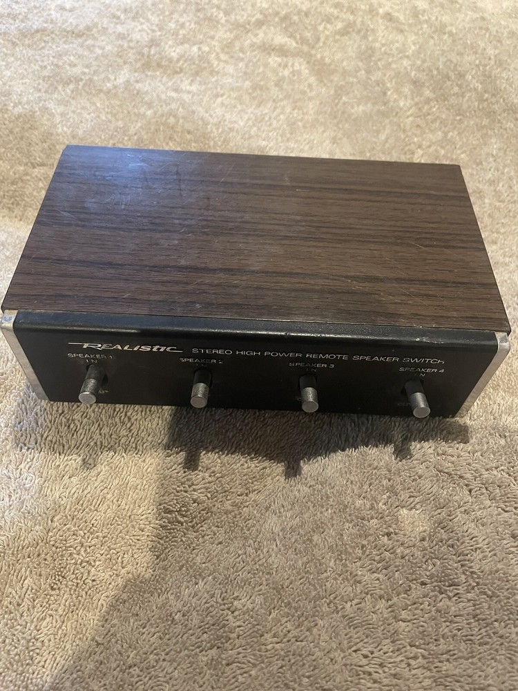 realistic sterio high power remote speaker switch cat. no 40-135