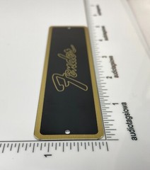 Fender Transitional Logo for Amp or Case Badge Custom Made Aluminum LARGE