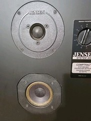 Vintage Jensen System 400 Floor Speakers. Fully Tested. Crossover Selector. Read