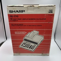 Sharp QS-1710 Two Color Printer – Display Business Calculator.