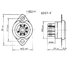 10 Pack 7-Pin B7G Tube Socket For EAA91, EC92, 6Z4 6X4 1A2 6H2 6J5 Tube AMP DIY