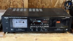 🔥🔥 1990’s DENON DRW-750 Stereo Dual Well Cassette Deck Player Recorder Japan