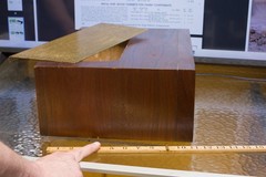 Fisher 10-U Original Walnut Cabinet for 400C preamp X101A amp w/metal from 1959