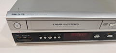 Philips DVP3050V DVD VCR Combo Player 4-Head VHS Tested & Working Ships Free