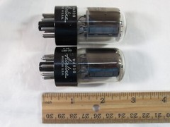 2 Pcs. Ward’s Airline Vacuum Tubes 6SN7GTA tested