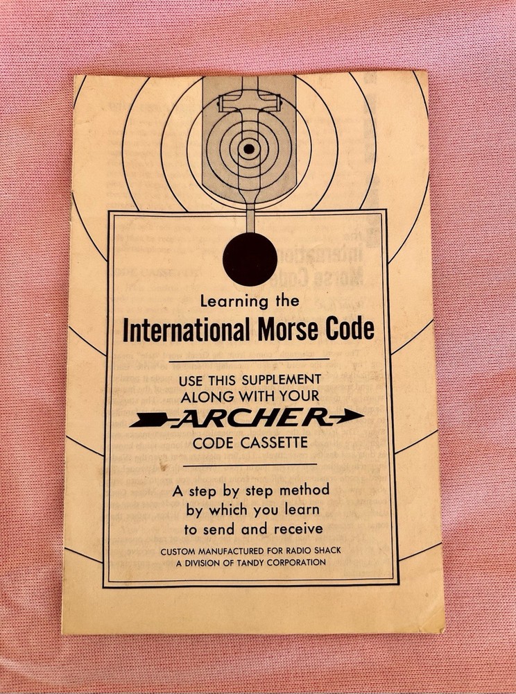 Learning The International Morse Code 1969 Archer booklet