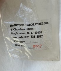 NEW McIntosh 066-093 multi-section electrolytic capacitor 200 / 500 uf