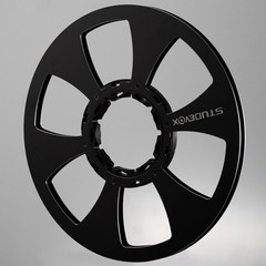 Studevox 10.5″ Edge Polished Black Aluminium Tape Reel For Reel Tape Recorders