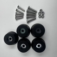 5 New FEET w/ hardware for Sansui G-8000 G-9000G-9000DB Heavy-Duty Foot Parts