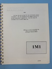 Tektronix Instruction Manual Type 1M1 TU-7 PLUG-IN Test Unit