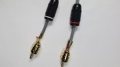 Stops Hum! Replacement RCA Plugs Rare 3mm Size for Thorens Turntable Cable