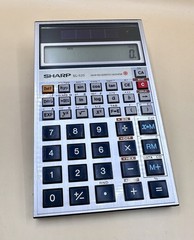 Vintage Sharp EL-525 Solar Scientific Calculator Made in Japan w/ Original Case