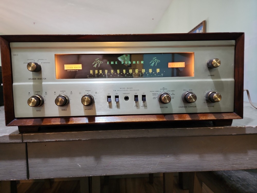 Fisher 500c Tube Reciever Amazing Condition Tested Working