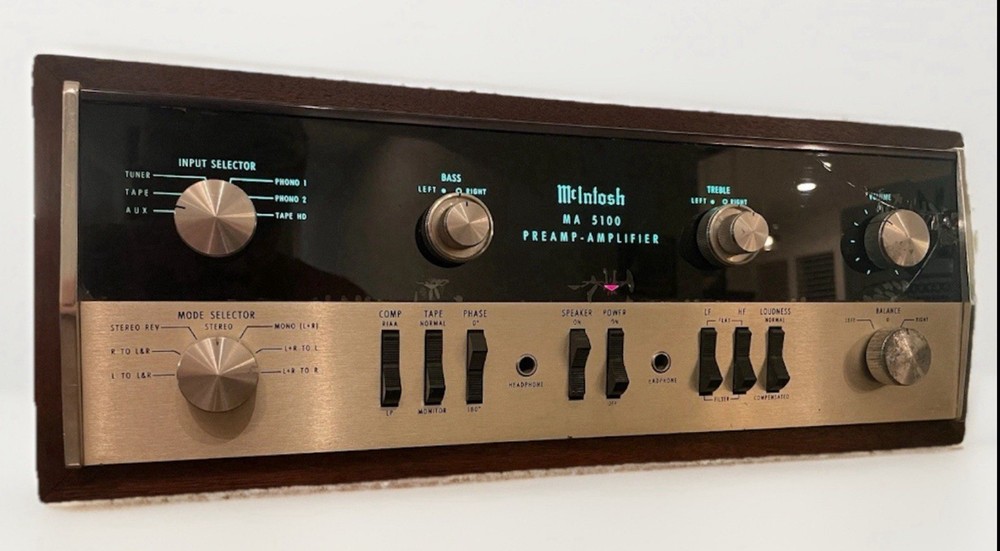 McIntosh MA5100 Integrated Amplifier Vintage Solid State Wood Cabinet – Works