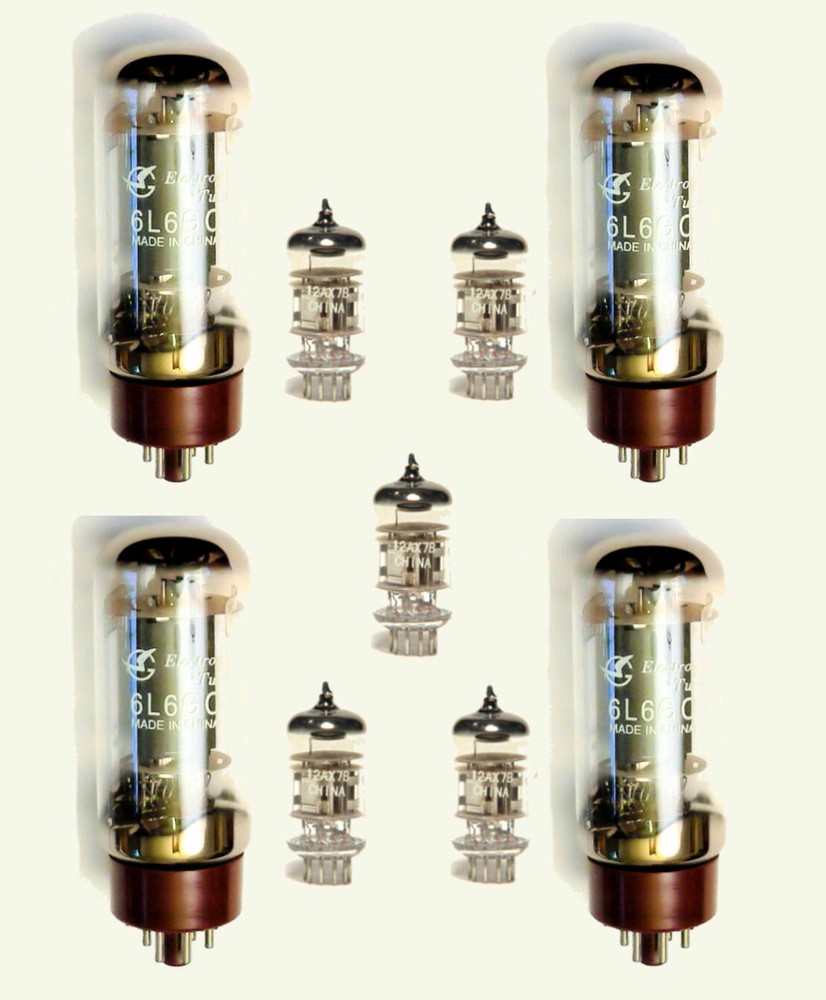 6L6 Quad & 12AX7 / ECC83 x5 Valve kit for Peavey 6505 5150 Guitar Amplifier Tube