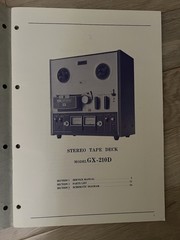 AKAI GX-210D SERVICE MANUAL STEREO REEL TO REEL TAPE DECK NOS SEE PICTURES