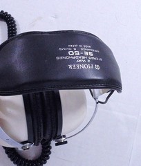 Vintage Pioneer SE-50 2-Way Stereo Headphones Orig Case Tested Works Great Japan