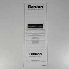 Boston Acoustics Voyager Pro Indoor Outdoor Speakers Owners User Manual Original