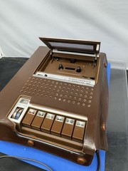 Audiotronics Classette 141 Solid State Japan Brown W/ Leather Case Tested Works