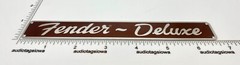 Fender Deluxe Tweed Brown Amplifier Badge Custom Made Aluminum