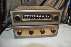 Vintage EICO HF-12 Tube Amplifier AND HFT-90 RECEIVER FOR PARTS OR REPAIR ONLY