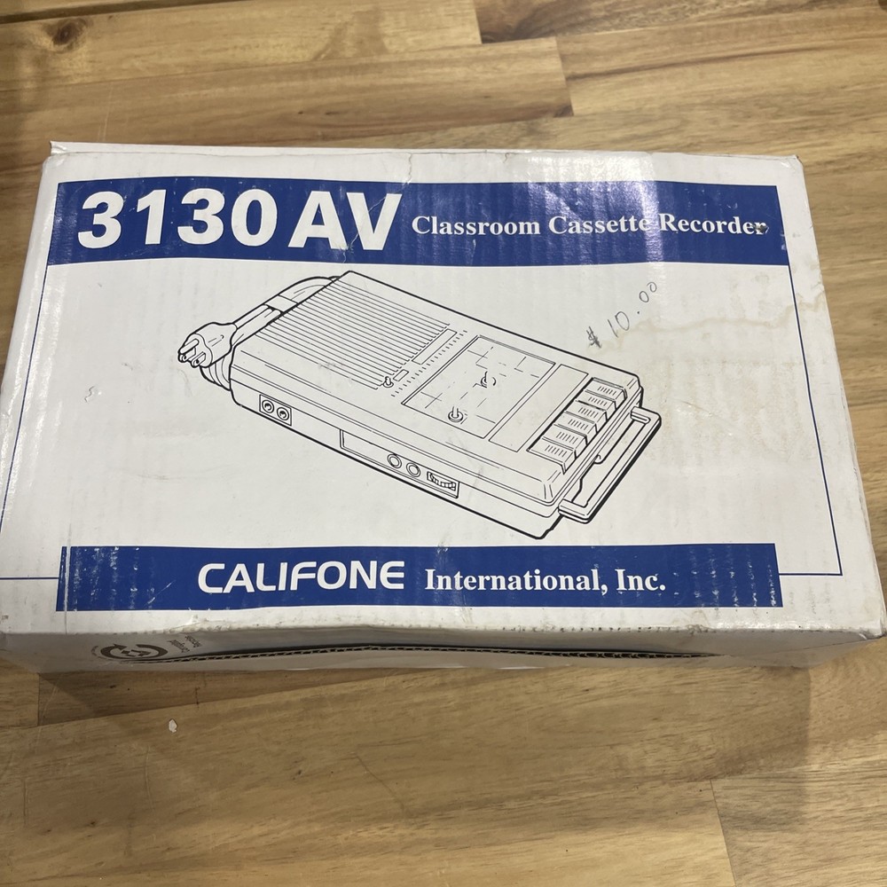 Califone 3110AV Portable Classroom Cassette Player And Recorder NEW
