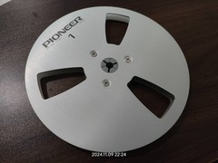 New One Pair Pioneer silver 7” Tape Reel Light Metal Aluminum Take Up Reel