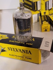 2 Sylvania 6JF6 Beam Power Pentode Valve- BangyBang Tubes BOTH PERFECT NEW
