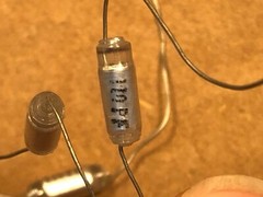 4 NOS Vintage Centralab 110 pf 500v Polystyrene Glass Capacitors CRL Italy (Qty)