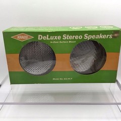 Vintage Kraco Deluxe Stereo Speakers, Model KS-111-F, Japan, 1960s/1970s, NOS